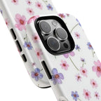 Floral Pink Wildflower Tough Phone Case for iPhone