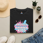 Protect Trans Kids Unisex Softstyle T-Shirt - Supportive LGBTQ+ Apparel