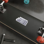 Die-Cut Stickers - Educate Advocate Celebrate Black and White Bold Design