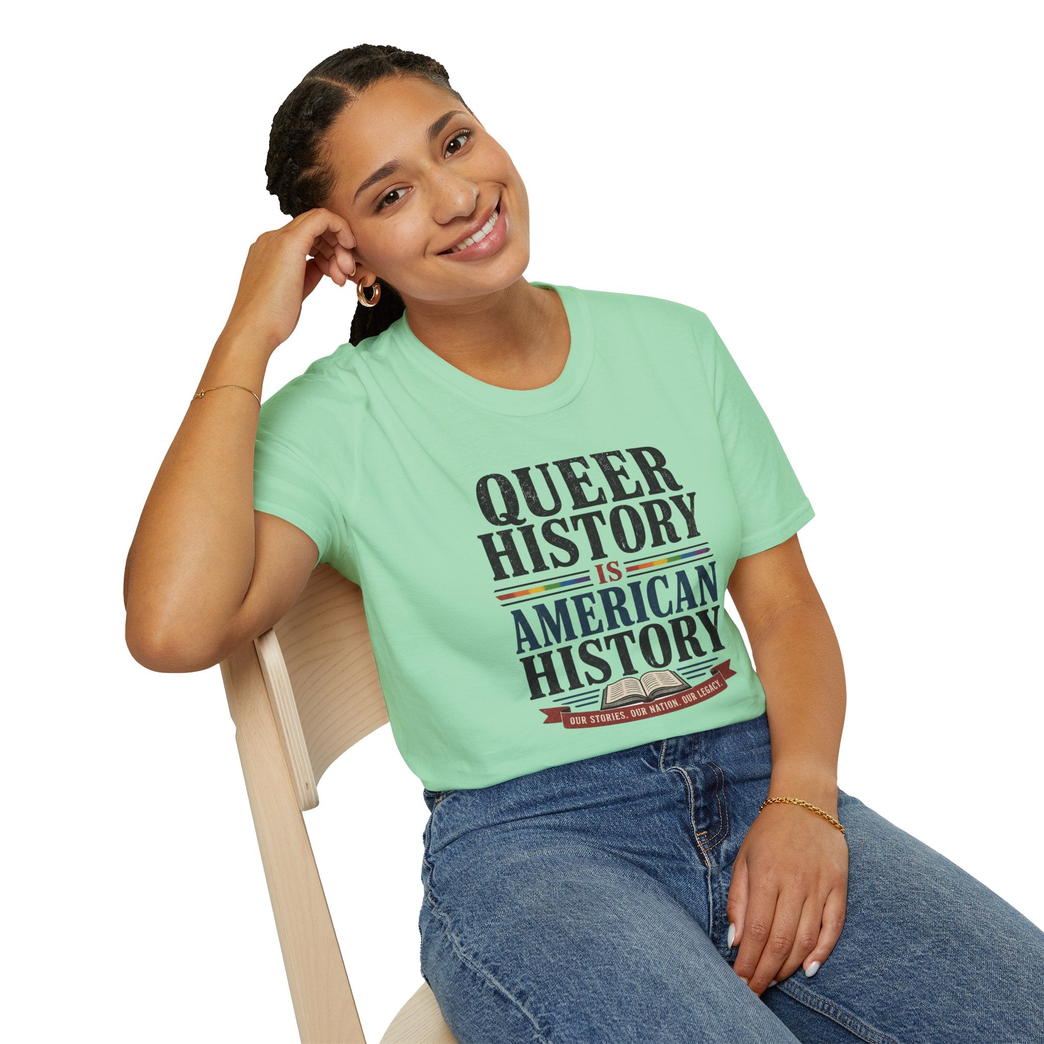 Queer History Is American — Graphic T-Shirt