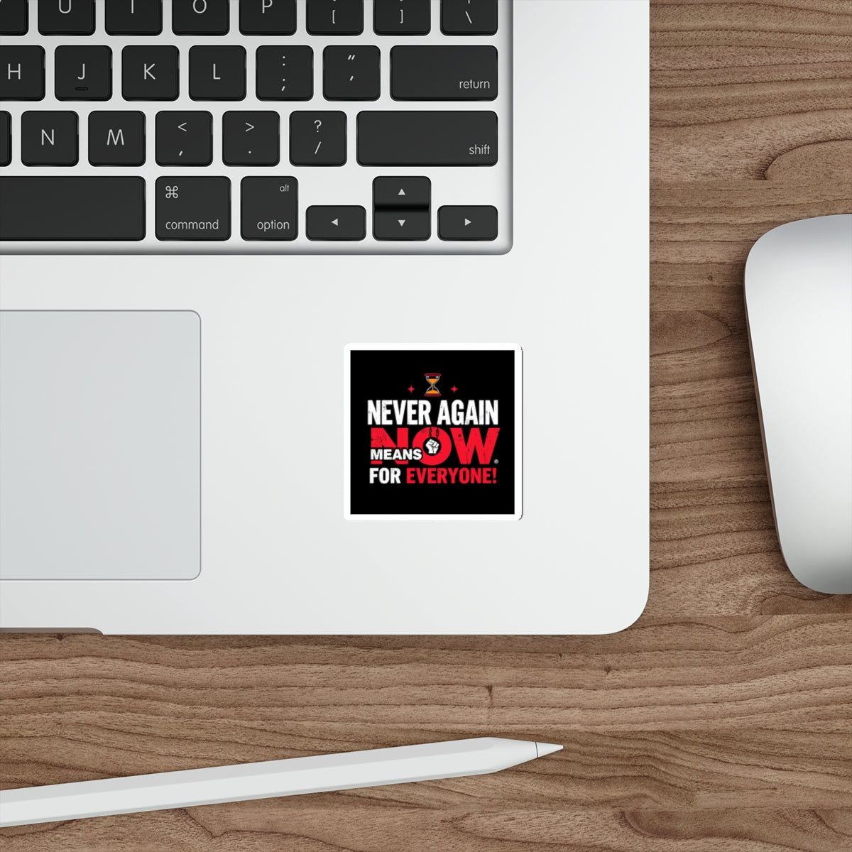 Die-Cut Stickers -  Stop Genocide - Never Again Means NOW for EVERYONE.