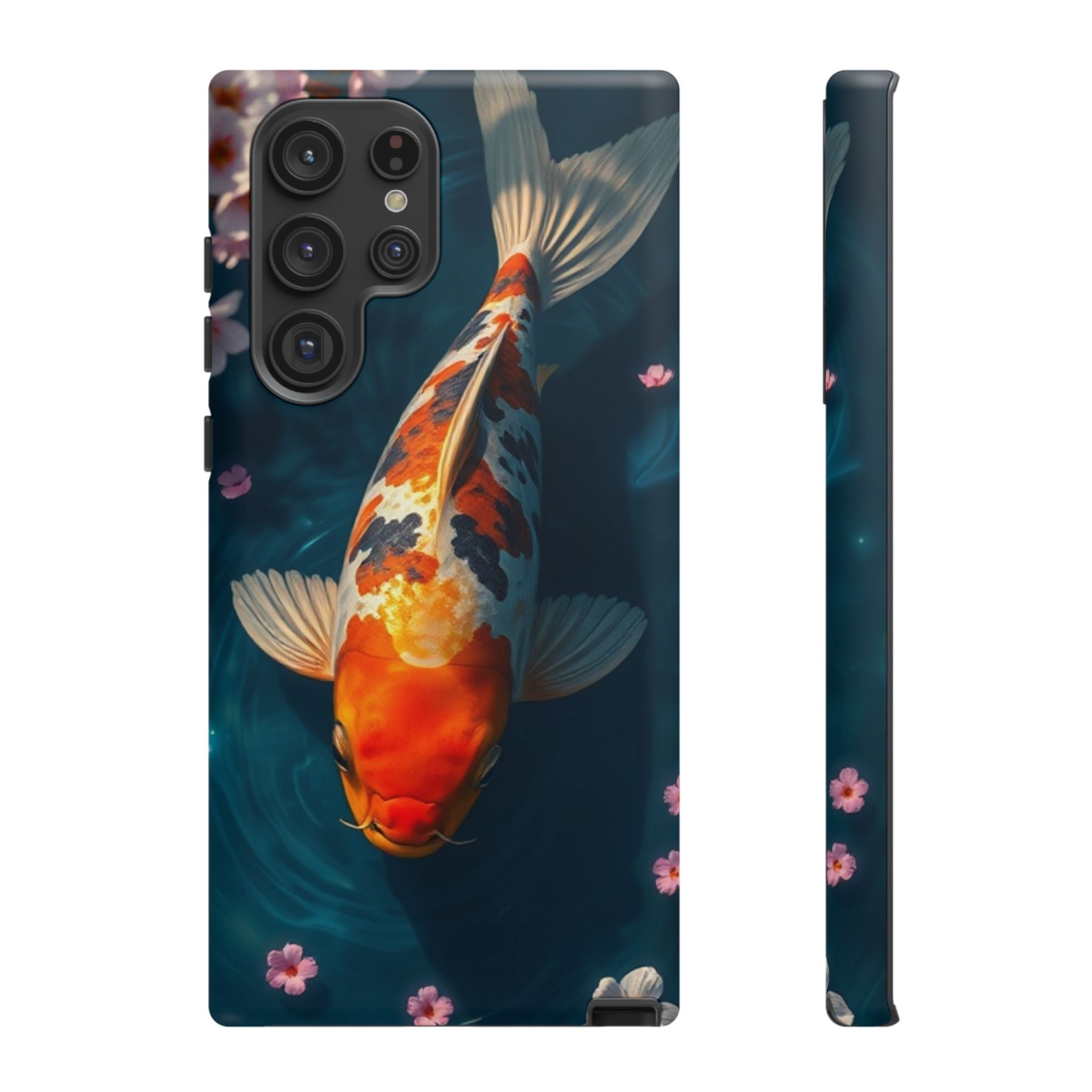 Peaceful Koi Cherry Blossom Tough Cases For Android & iPhone