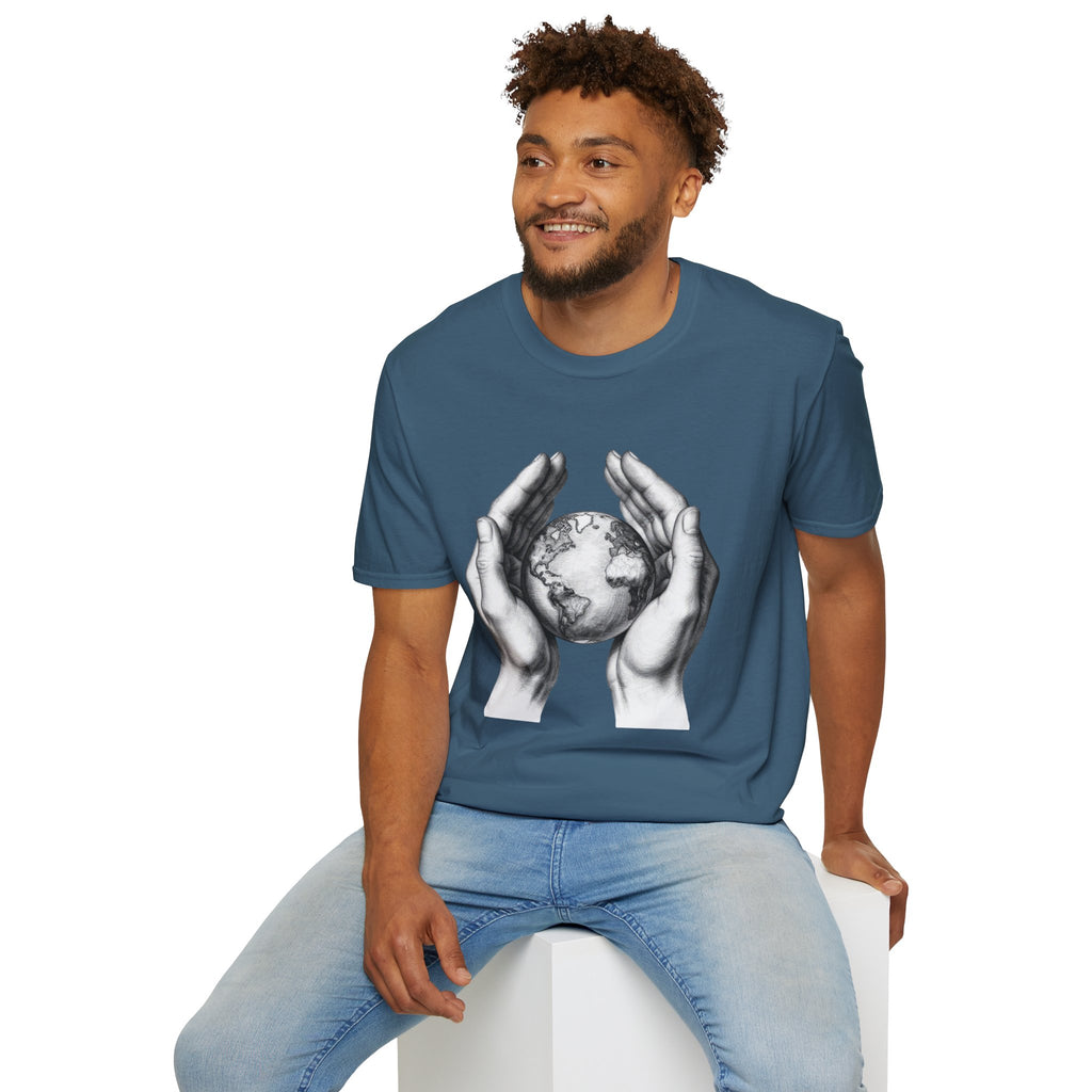 Earth in Your Hands T-Shirt — Protect the Planet Graphic Tee