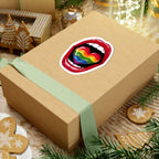 Colorful Rainbow Heart Tongue-Cut Stickers - Fun and Vibrant LGBTQ+ Pride Decals