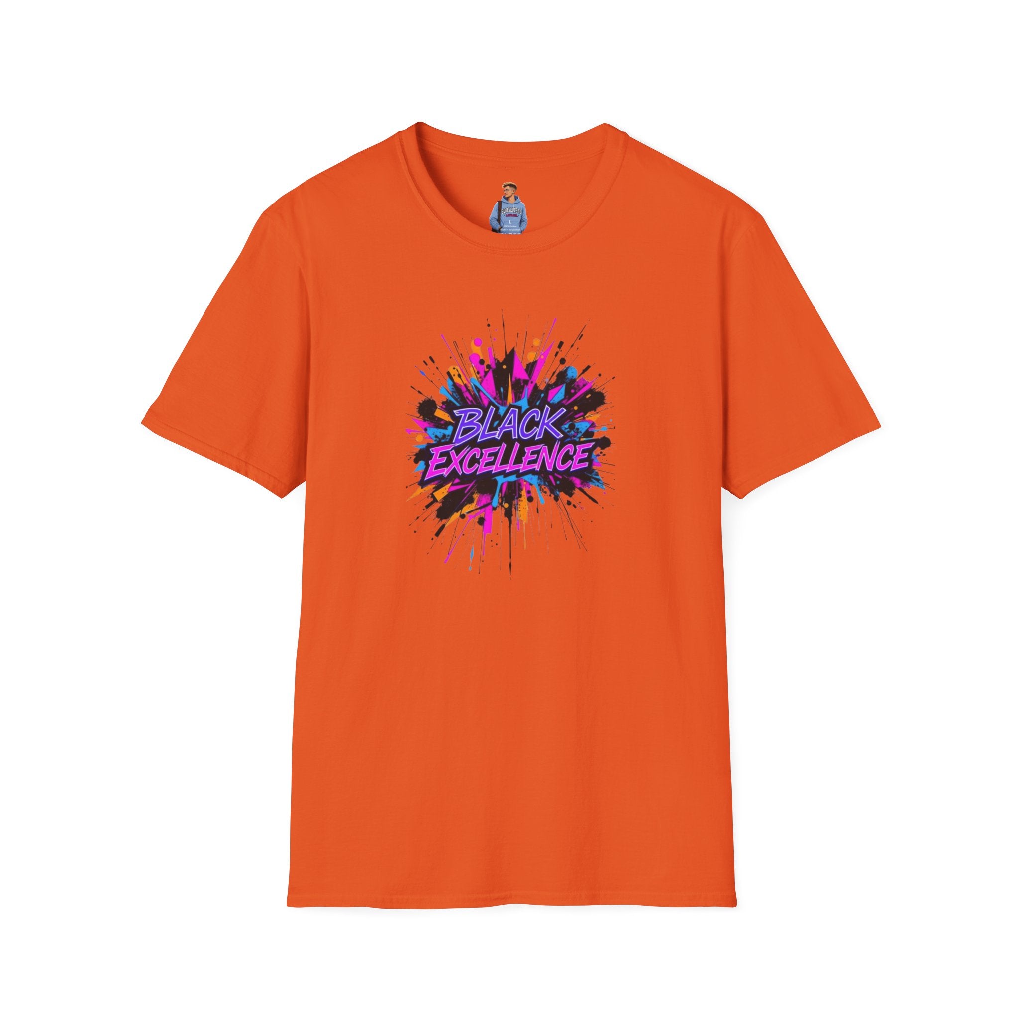 Unisex Softstyle T-Shirt - Black Excellence Graphic Tee