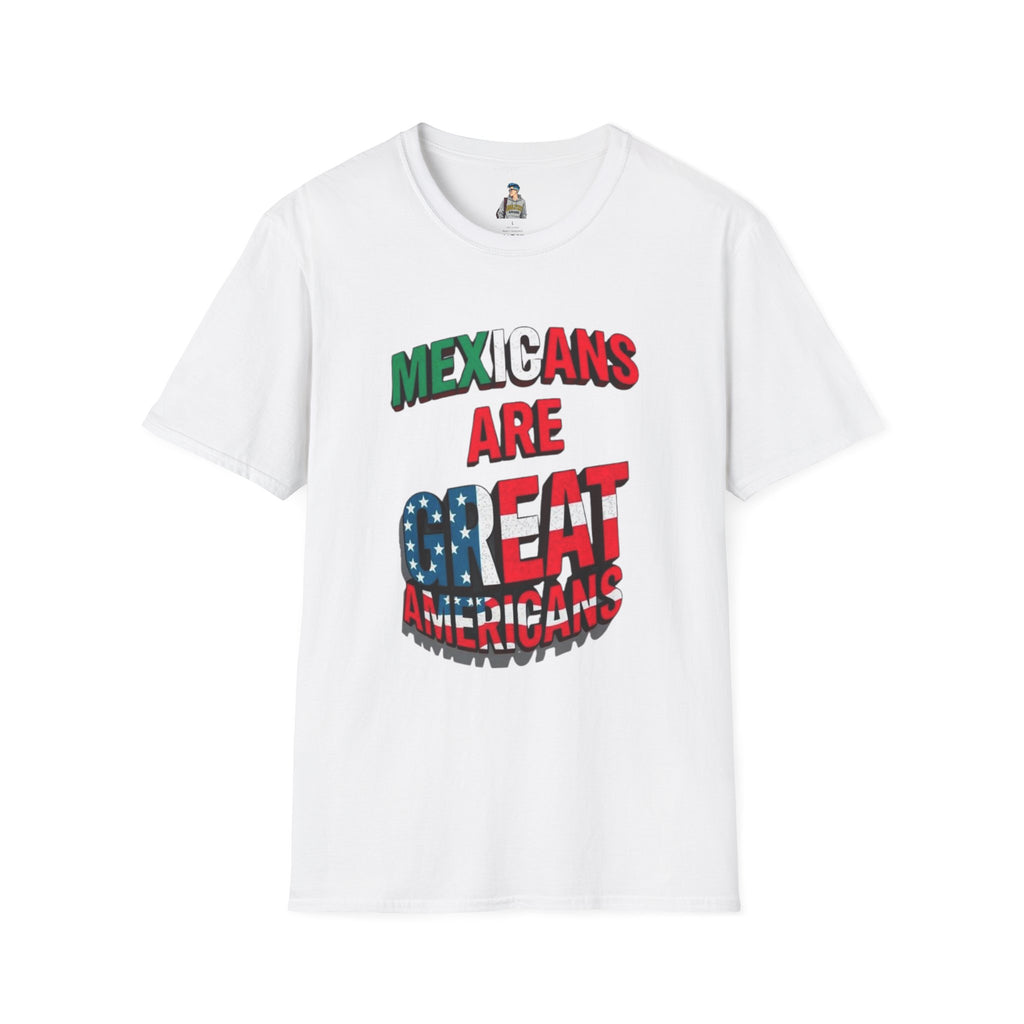 Unisex Softstyle T-Shirt - Mexicans Are Great Americans | Bilingual Pride Tee