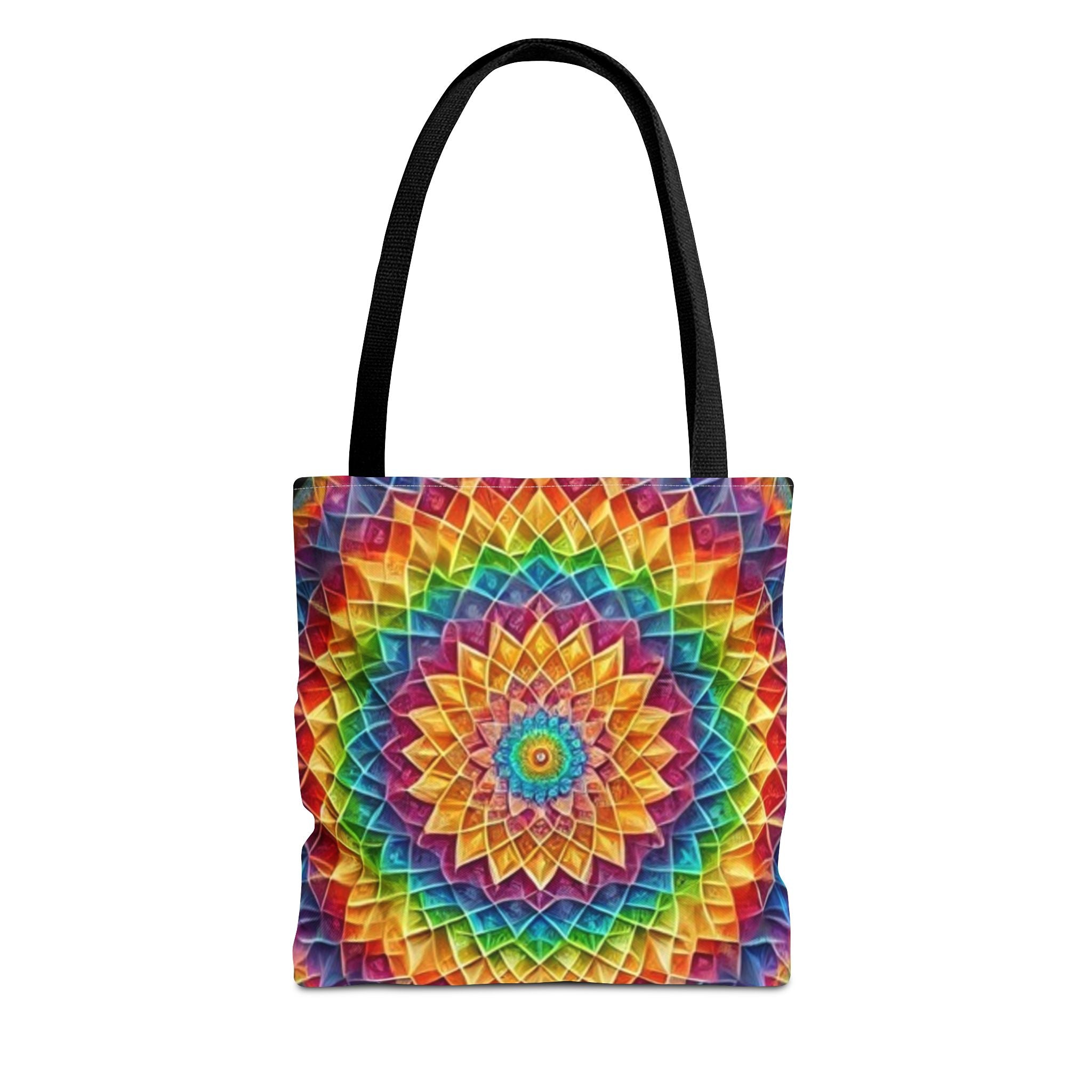Rainbow Mandala Tote Bag