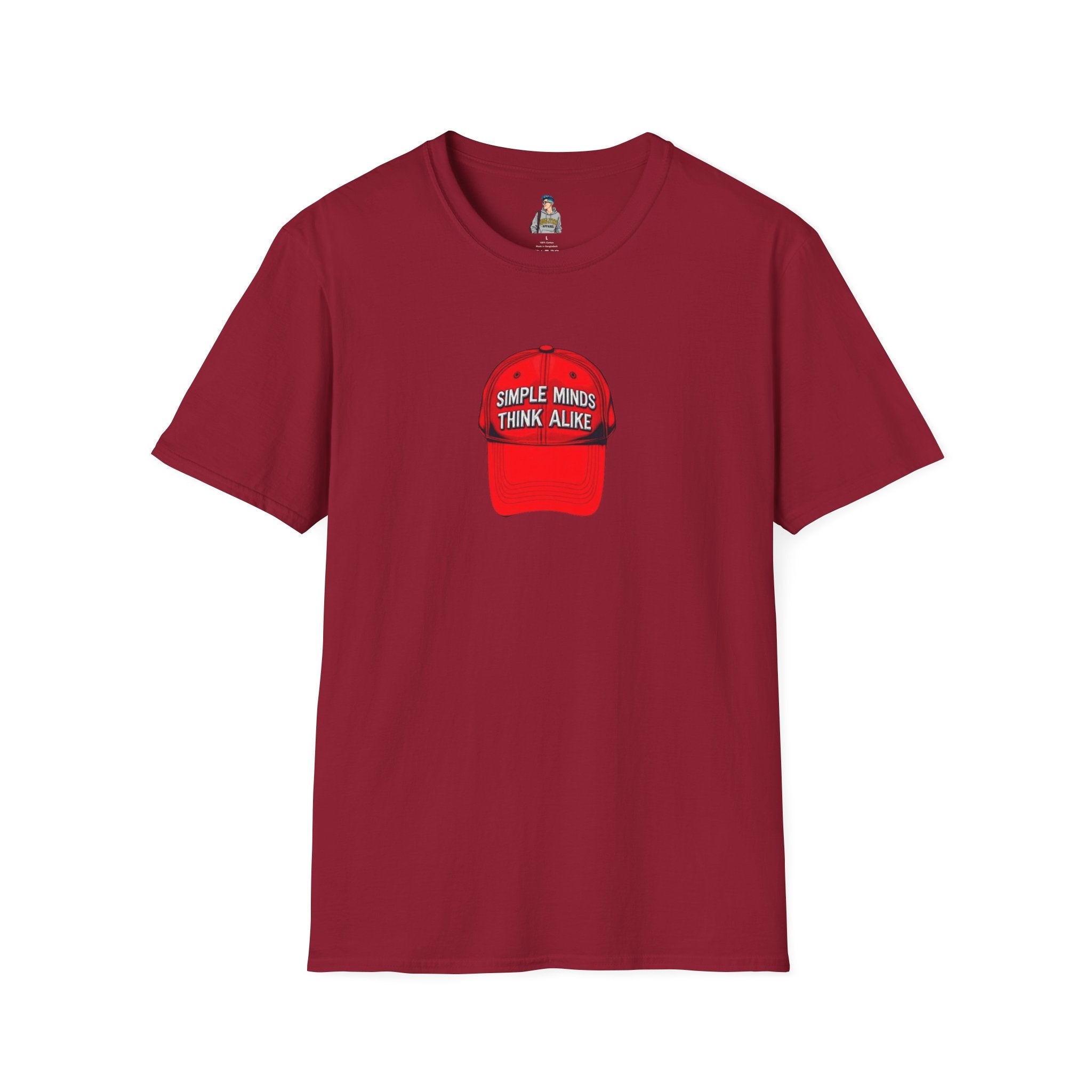 Unisex Softstyle T-Shirt - 'Simple Minds Think Alike' & 'Make America Think Again' Graphic Tee
