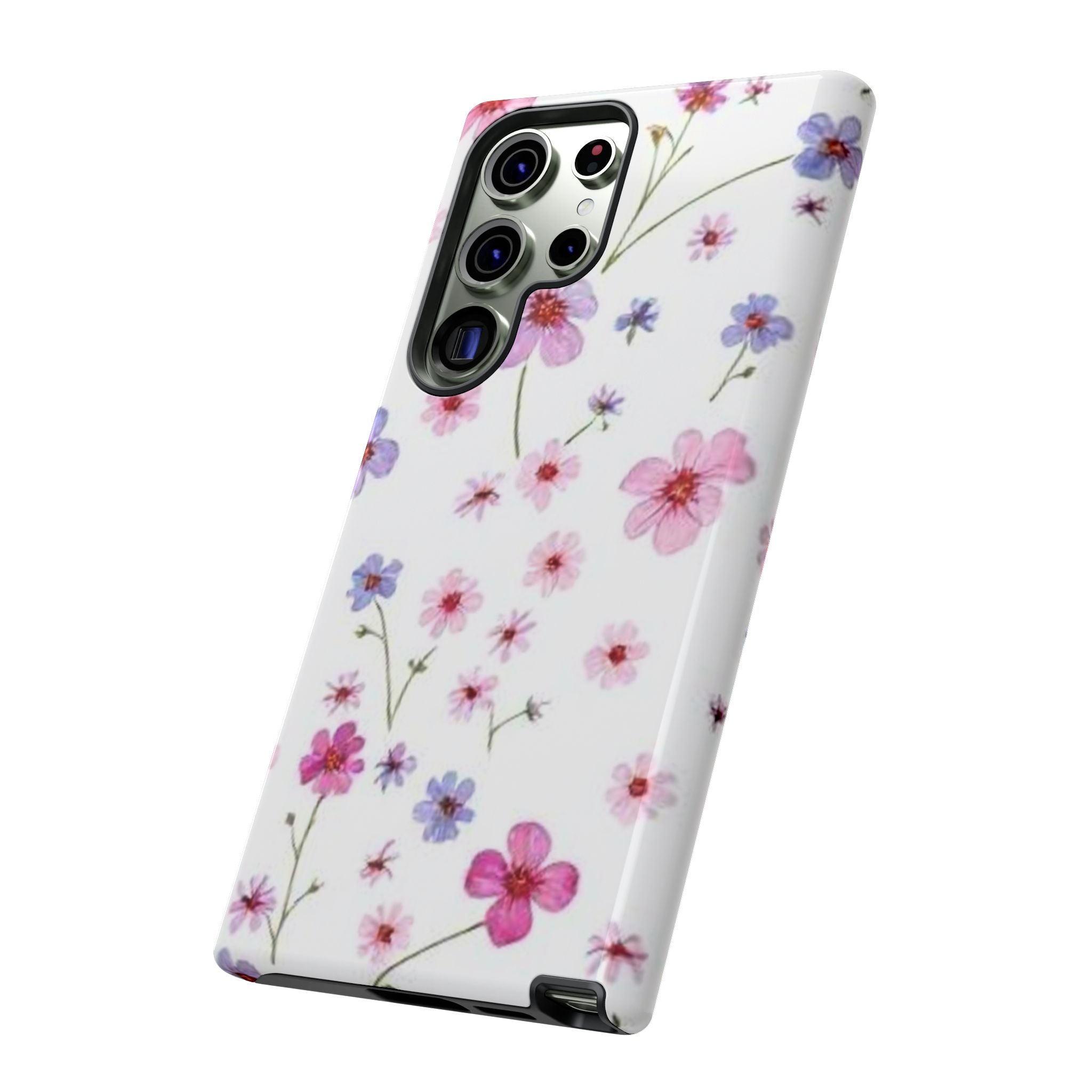 Pink Wildflower Tough Case for Android