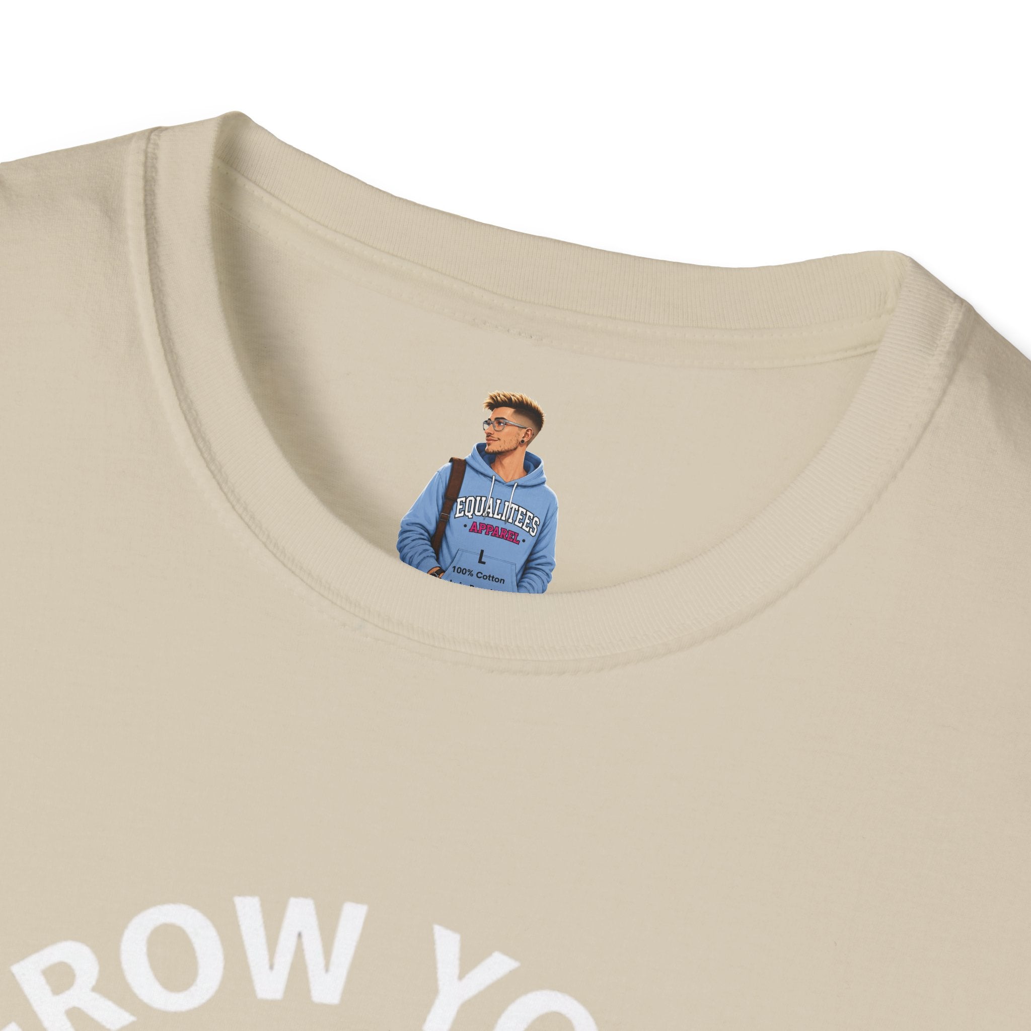 Grow Your Own Way Trans Pride Unisex T-Shirt - Floral Design for Garden Lovers