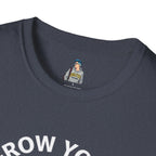 Grow Your Own Way Trans Pride Unisex T-Shirt - Floral Design for Garden Lovers