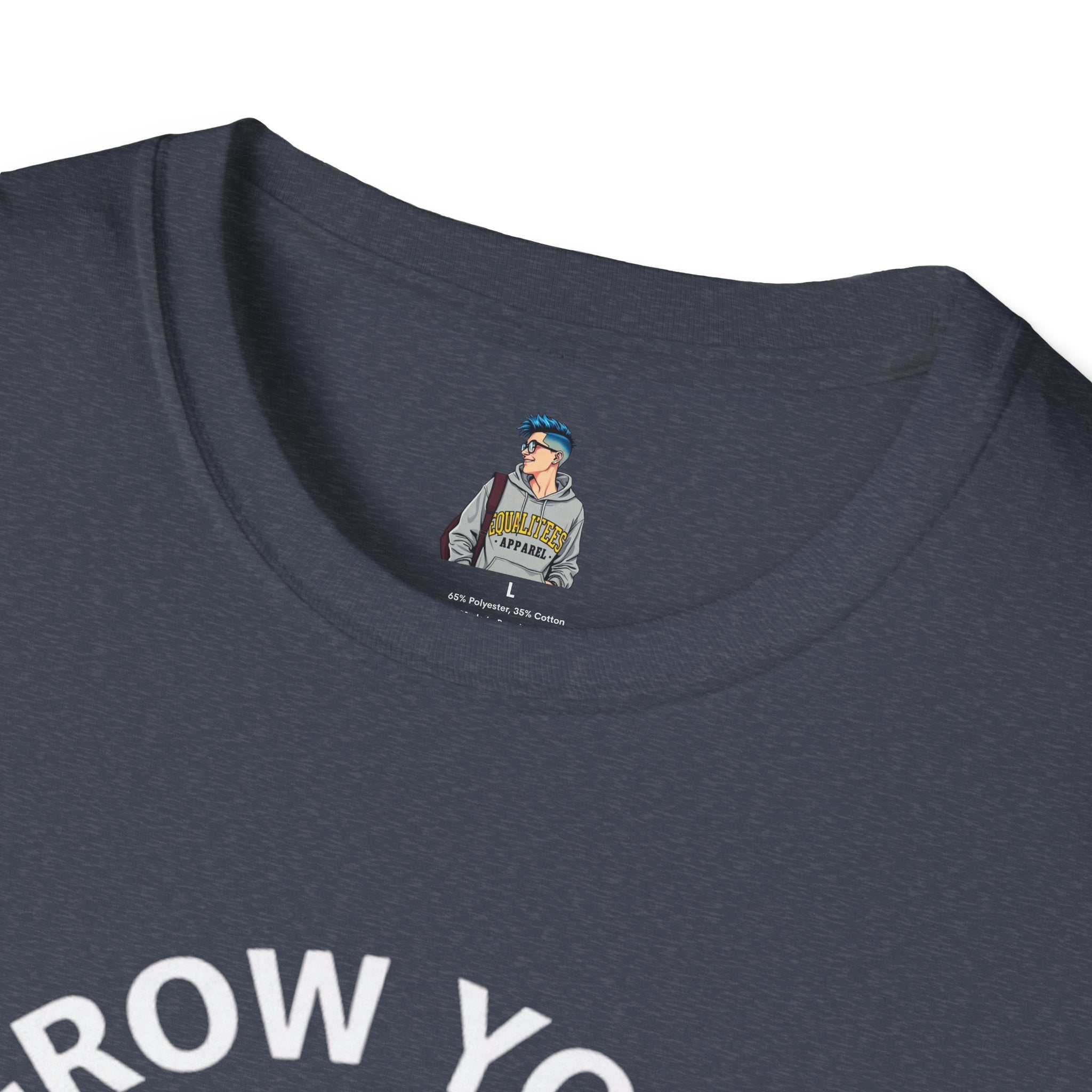 Grow Your Own Way Trans Pride Unisex T-Shirt - Floral Design for Garden Lovers