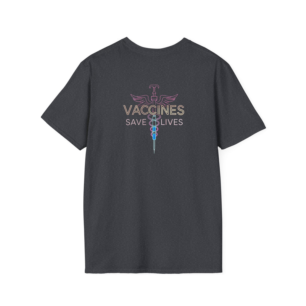 Unisex Softstyle T-Shirt - "Get Poked - Vaccines Save Lives" Statement Tee