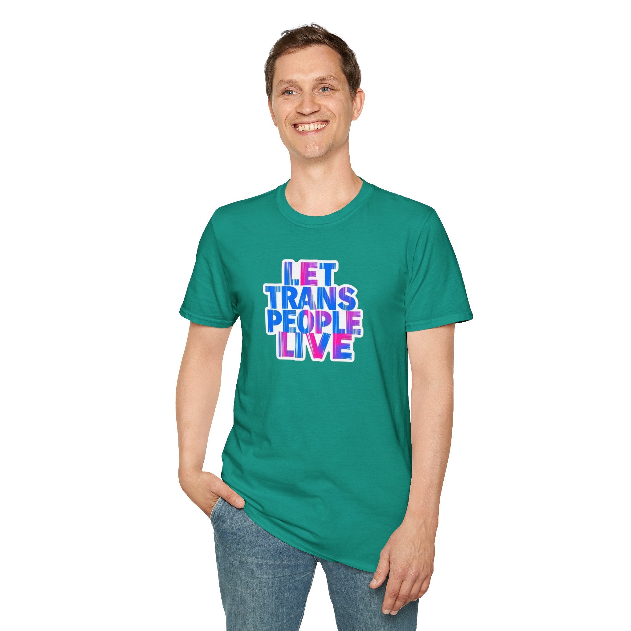Let Trans People Live Unisex Softstyle T-Shirt