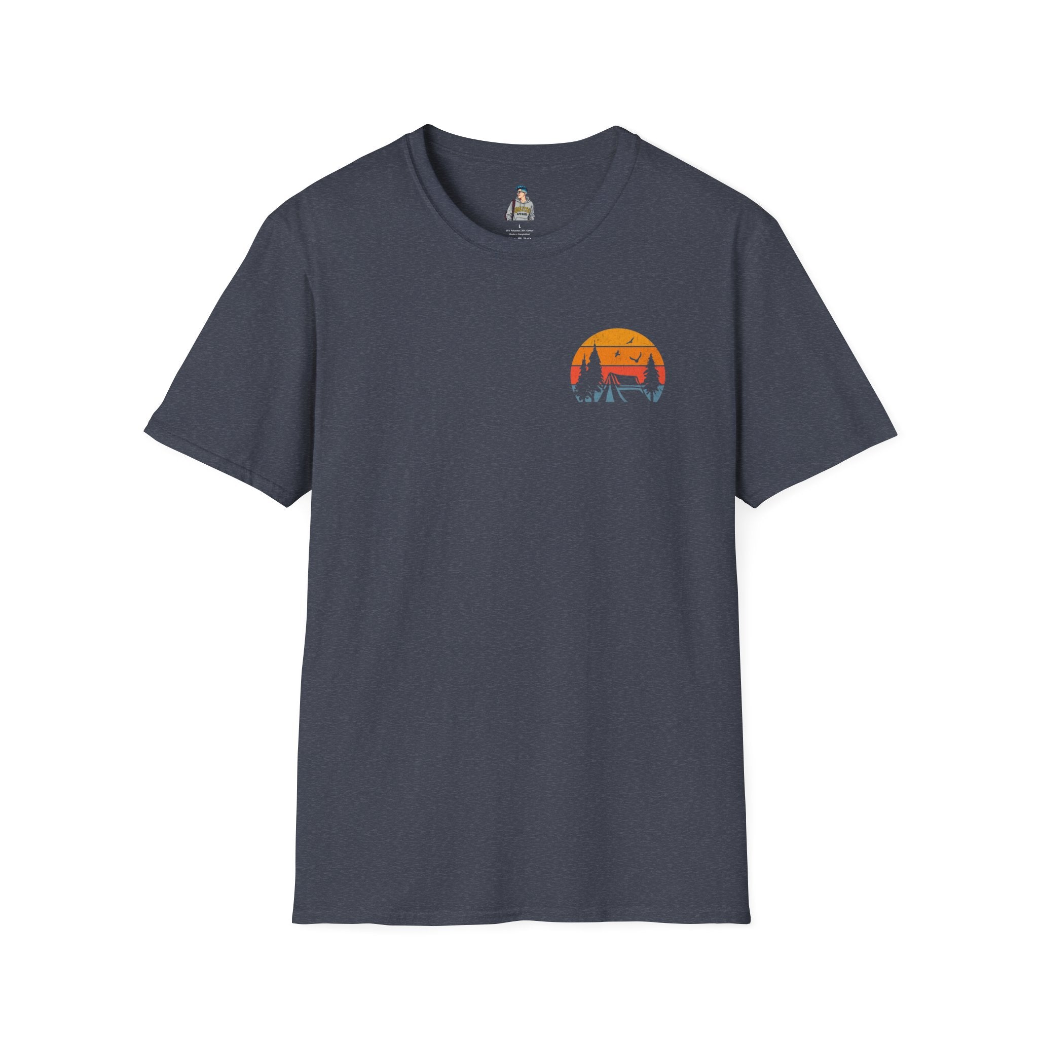 Unisex Softstyle T-Shirt - 'I'd Rather Be Camping' Adventure Tee