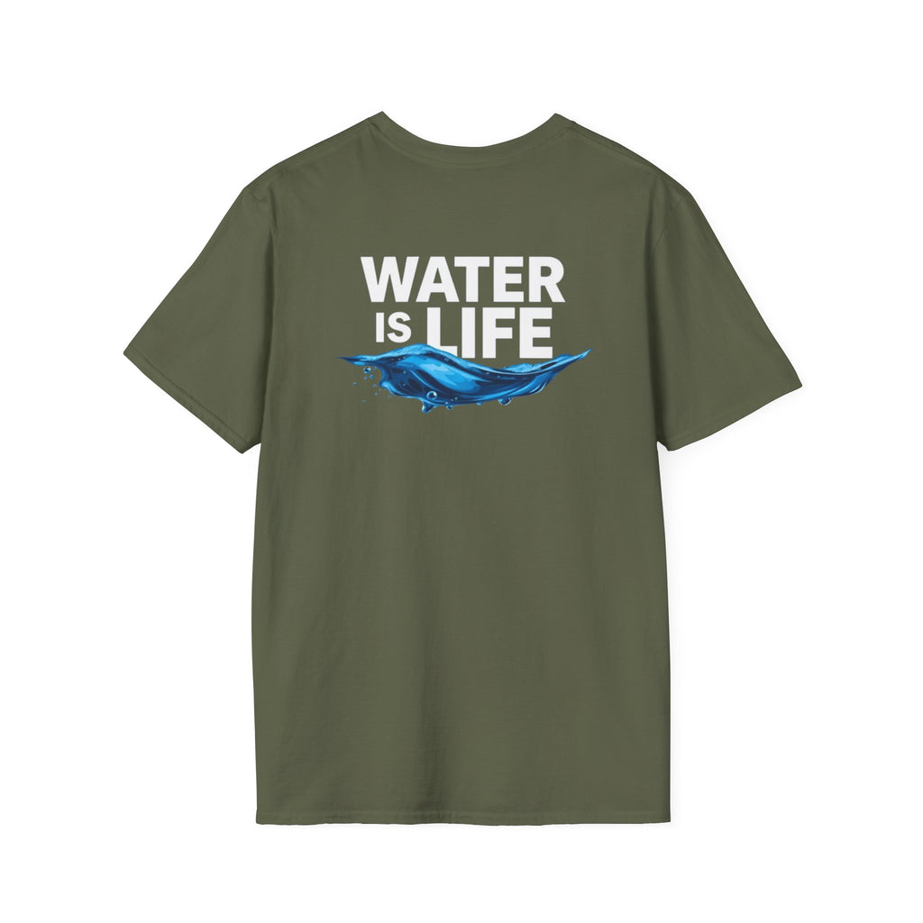 Water is Life Unisex T-Shirt | Eco-Friendly Tee for Environmentalists, Beach Lovers, Awareness Campaigns, Gifting