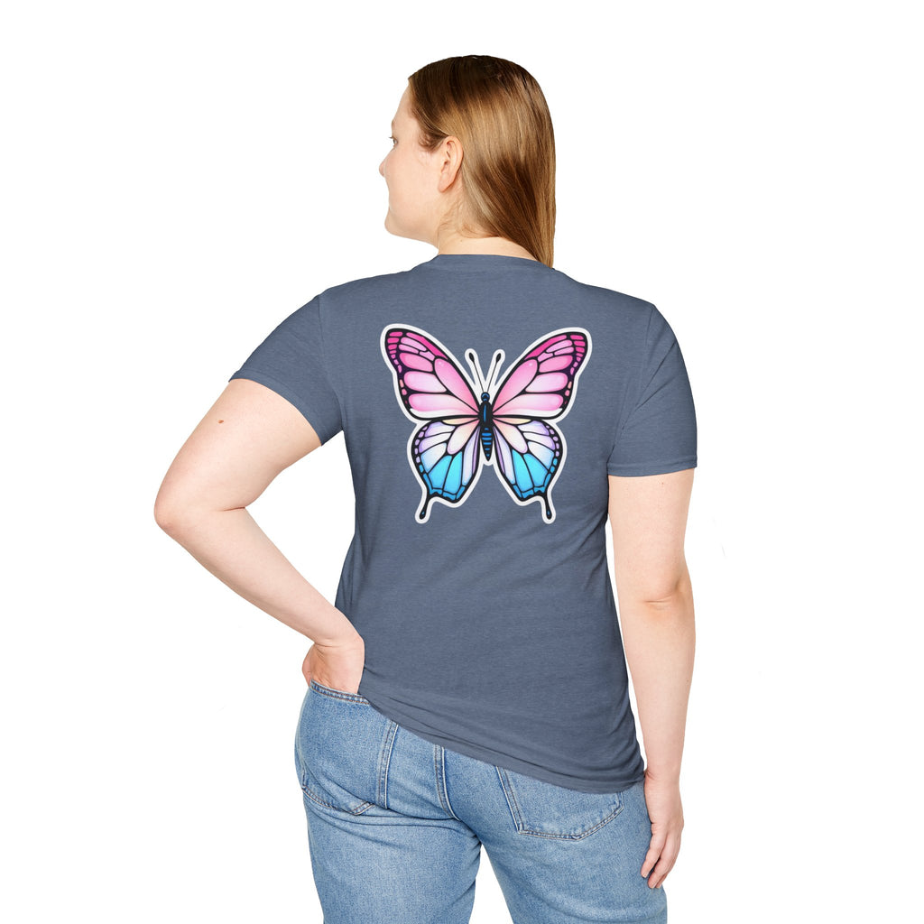 Trans Caterpillar to Butterfly Graphic T-Shirt