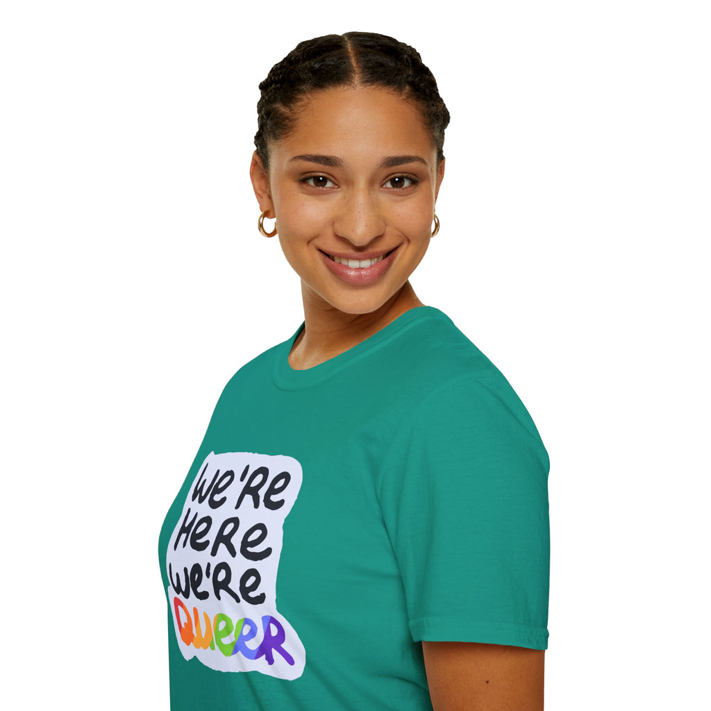 We’re Here We’re Queer Pride Tree Las Vegas T-Shirt