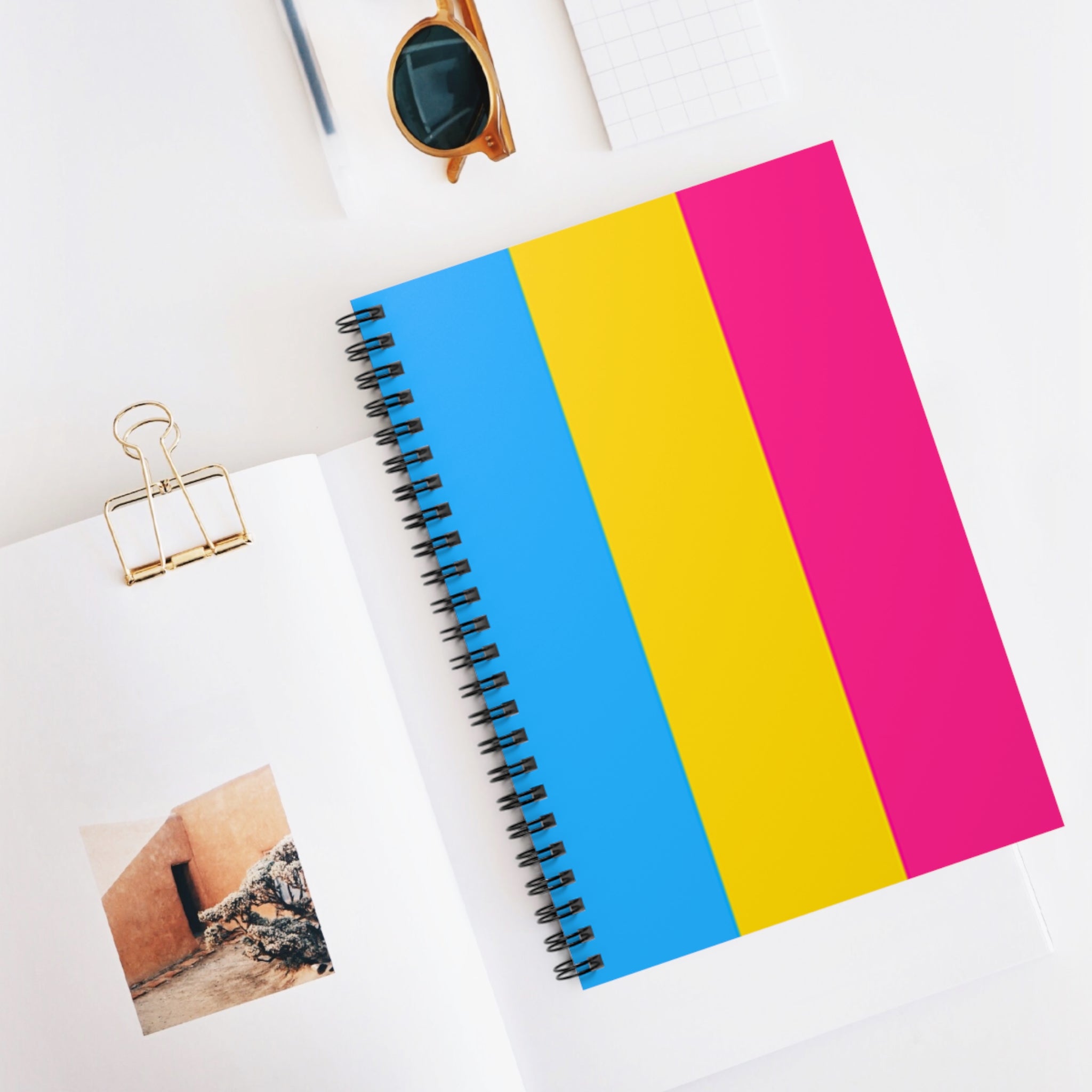 Pansexual Pride Spiral Notebook - Ruled Lines | Bright & Fun Stationery for Students & Creative Minds