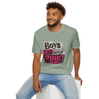 Boys Can Wear Pink T-Shirt — Bold Retro Feminist Graphic Tee