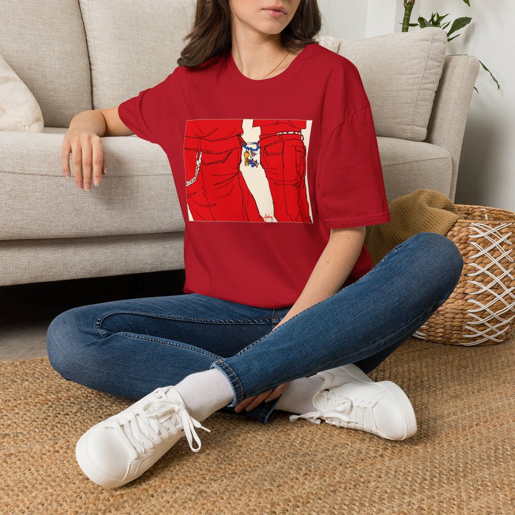 Red Jeans by Audrey Pride Tree Las Vegas T-Shirt