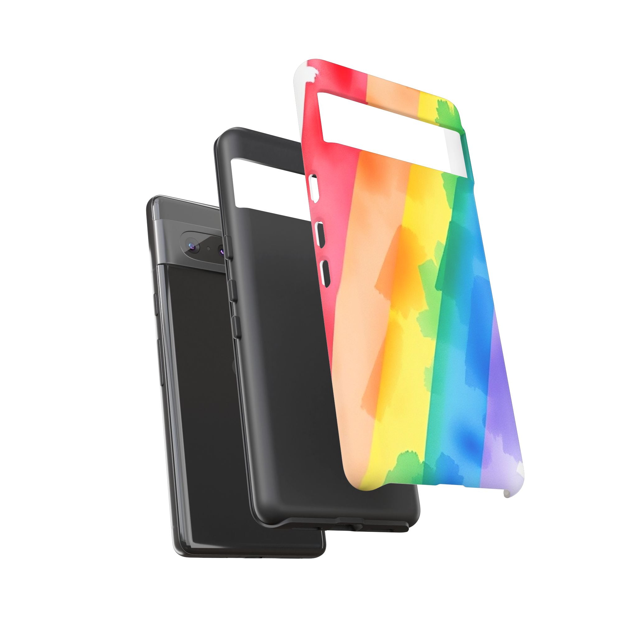 Rainbow Watercolor Art Tough Cases For Android & iPhone