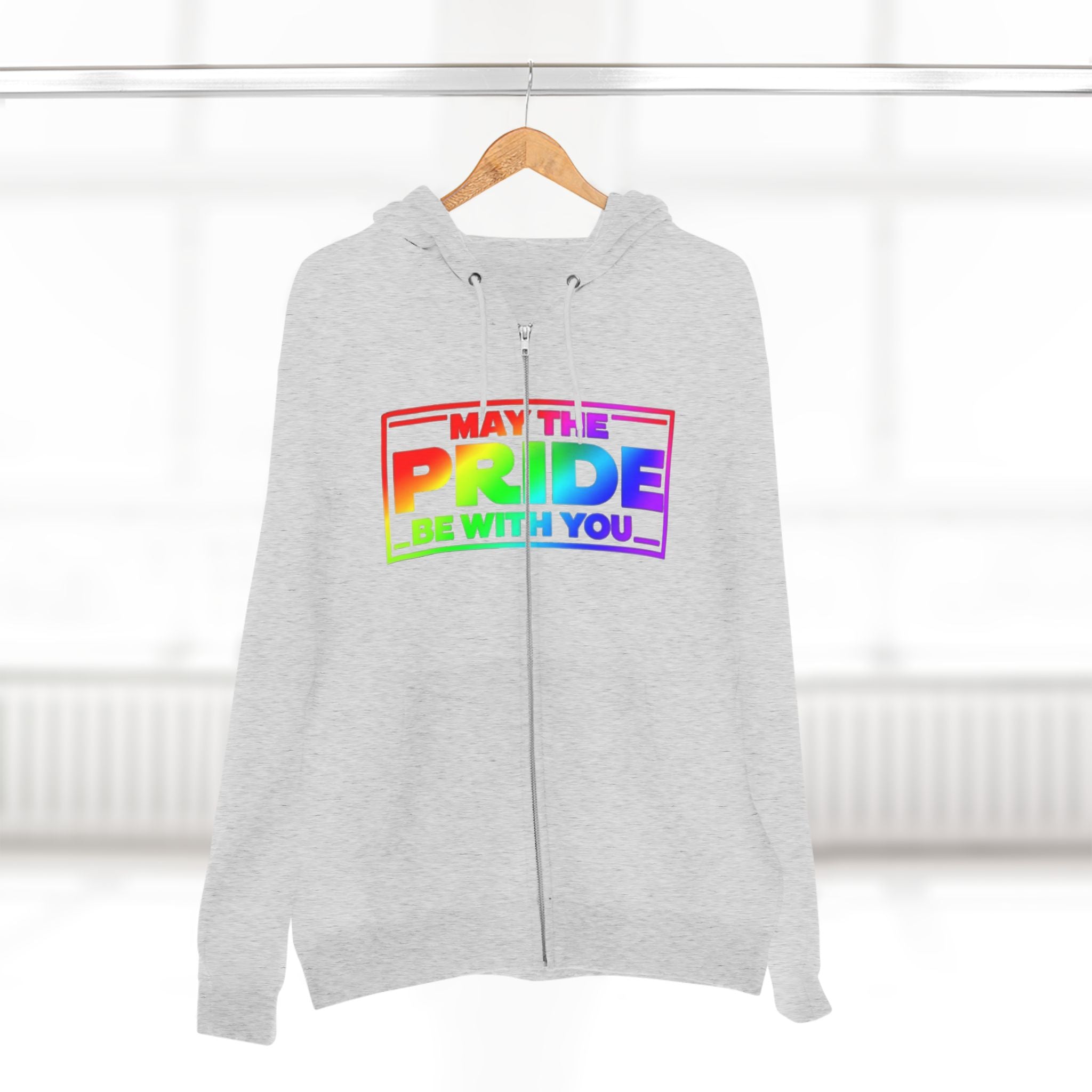 Pride Zip Hoodie - "May the Pride Be with You" Unisex
