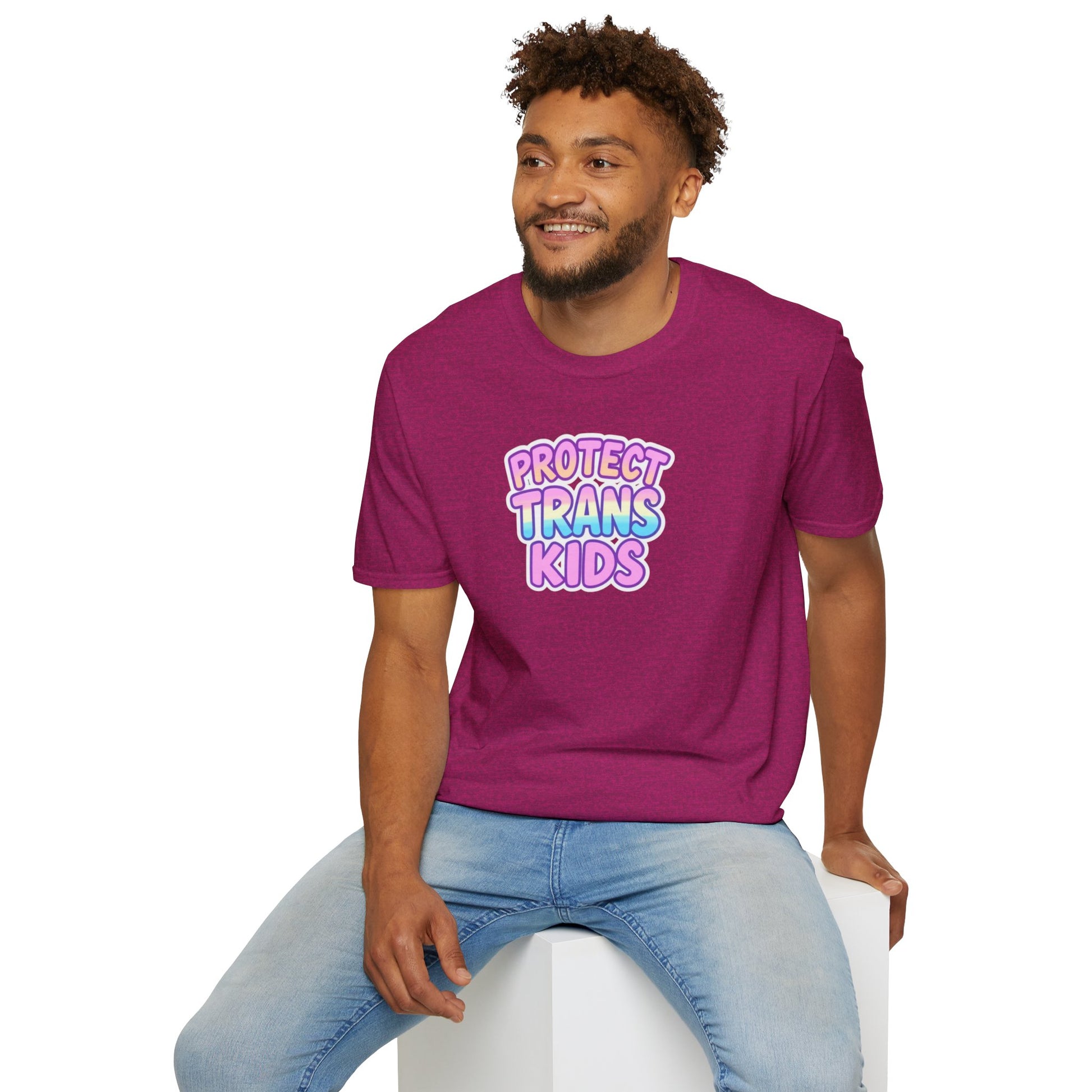Unisex Softstyle T-Shirt - Protect Trans Kids Tee