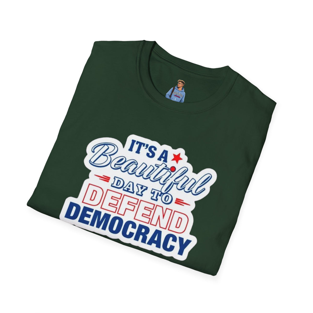 Defend Democracy Unisex Softstyle T-Shirt - Perfect for Activism and Everyday Wear