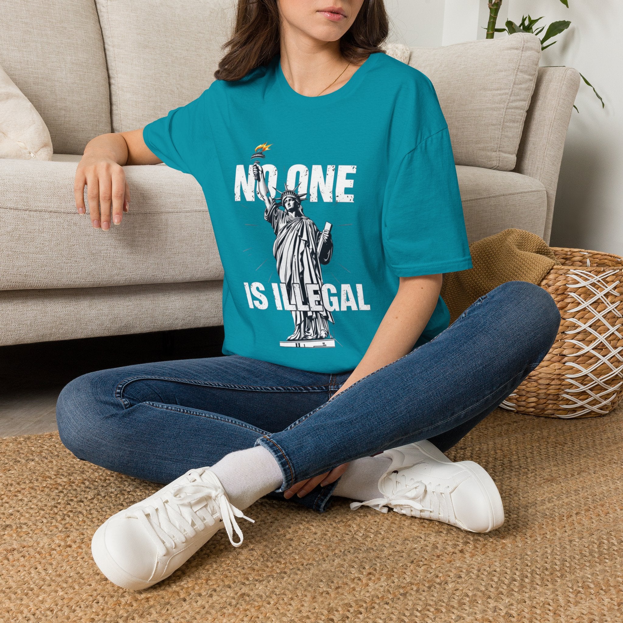 No One Is Illegal Graphic T-shirt