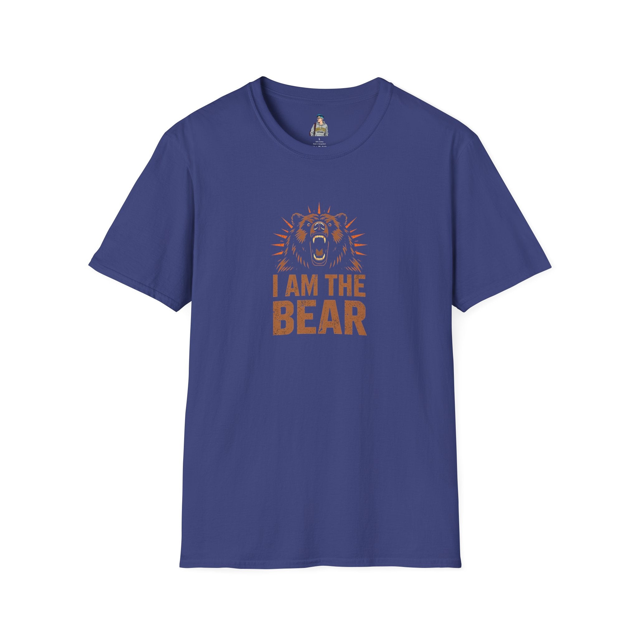 I Am The Bear, Strong Men Respect Women Unisex Softstyle T-Shirt