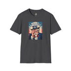 Uncle Sam in disbelief Really, America? Unisex softstyle T-Shirt