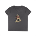 Funny Ladies' V-Neck T-Shirt - 'I AM the Drama!' Comedy Tee for Confident Women