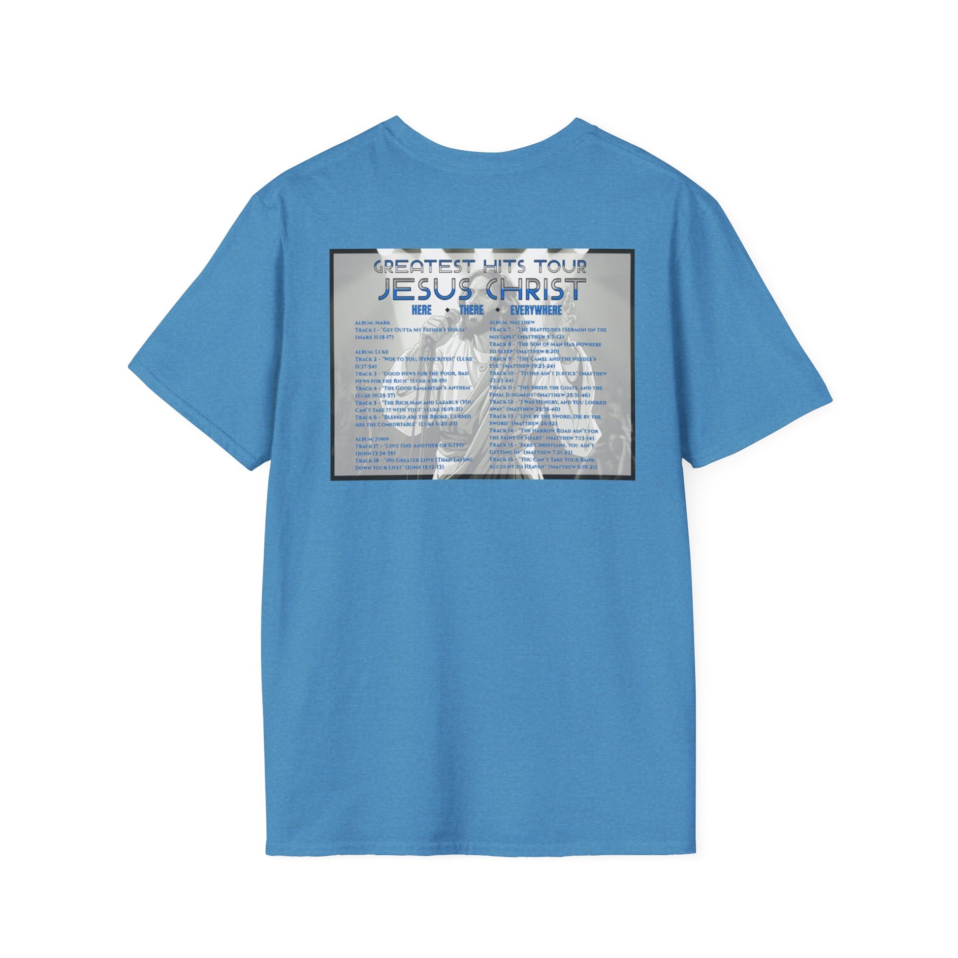 Unisex Softstyle T-Shirt - Jesus Christ Greatest Hits Tour Tee
