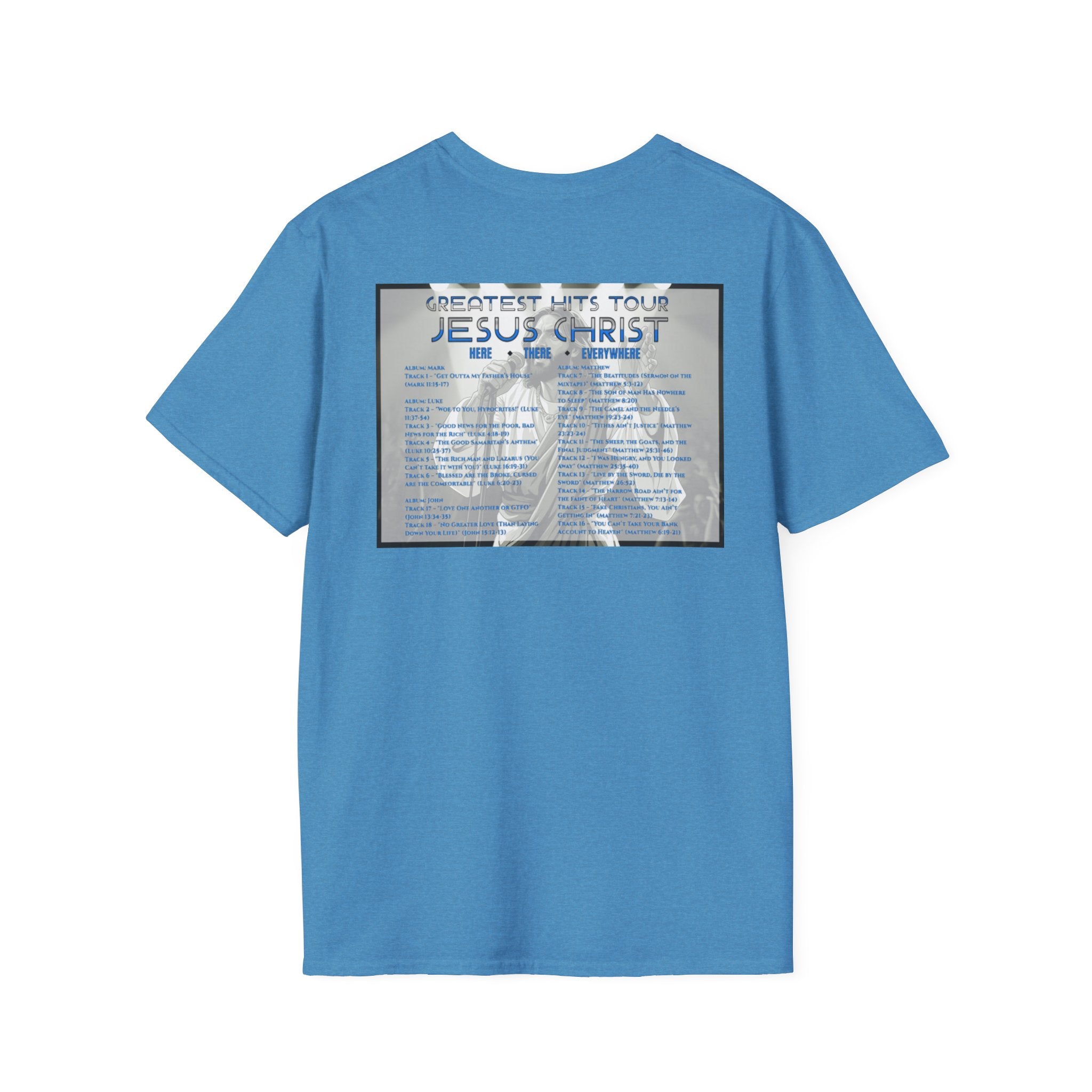 Unisex Softstyle T-Shirt - Jesus Christ Greatest Hits Tour Tee