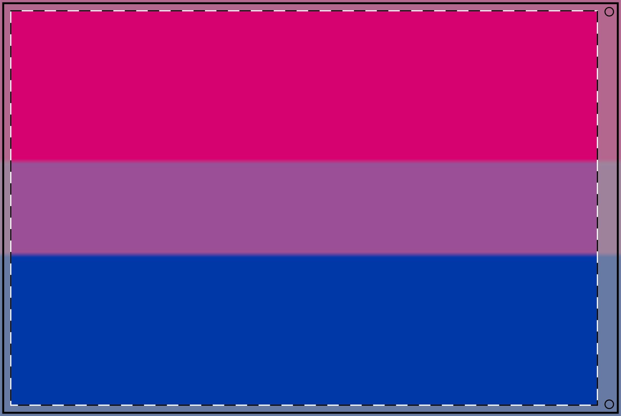 Double Sided Bisexual Pride Flag - Celebrate Inclusivity and Support LGBTQ+ Pride