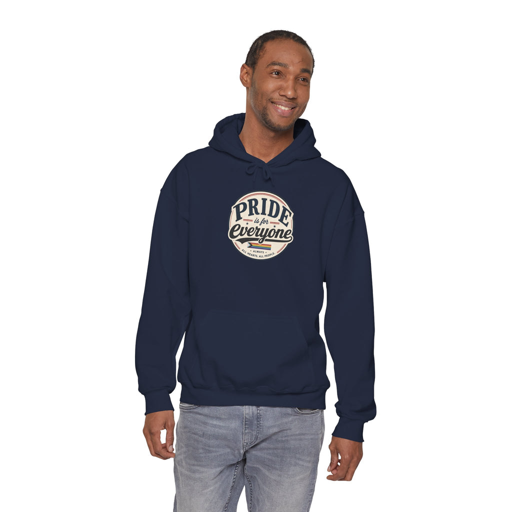 Pride Is For Everyone Pullover Hoodie — Vintage Graphic Inclusivity Sweatshirt