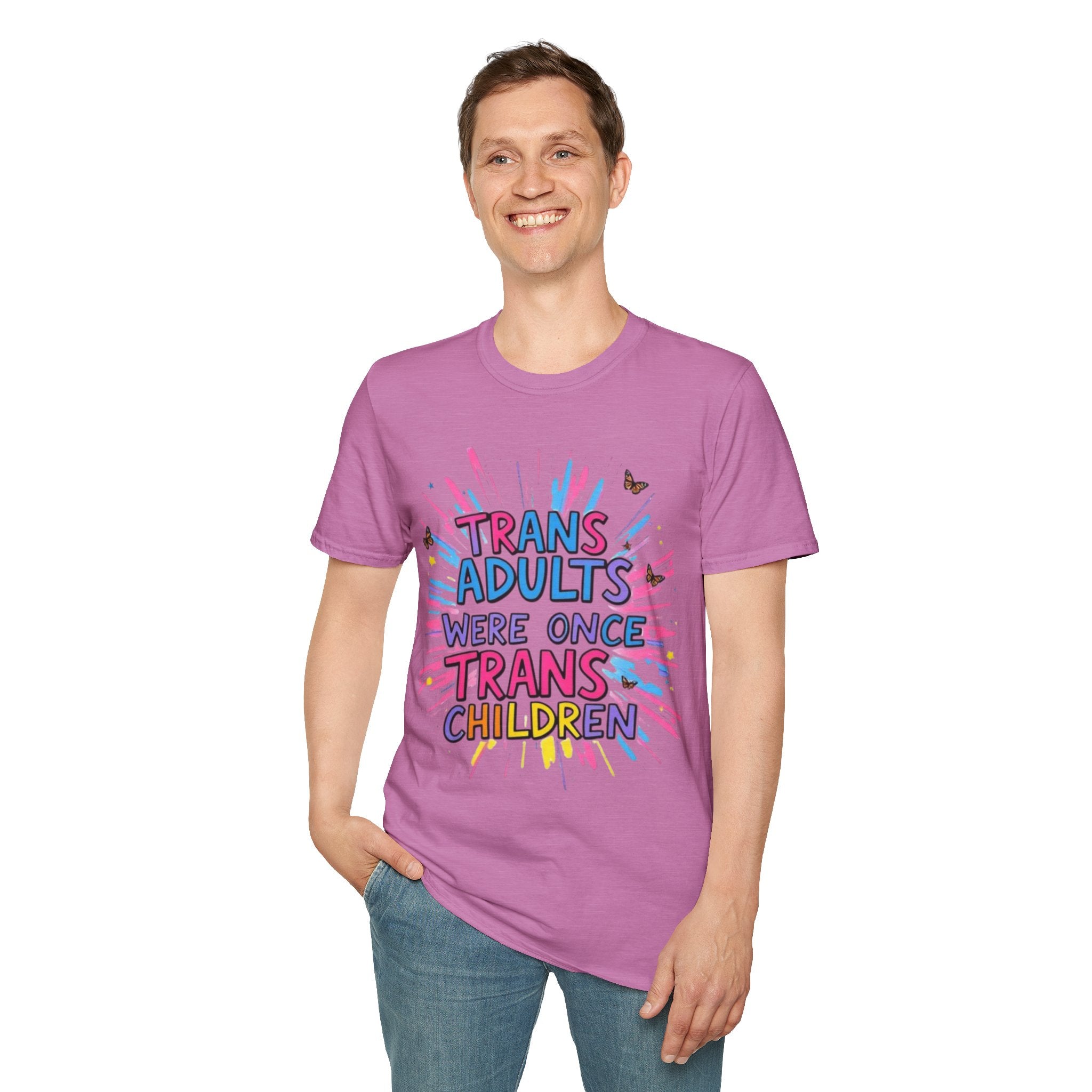 Trans Awareness Unisex T-Shirt, LGBTQ+ Pride Shirt, Gift for Allies, Feminist Apparel, Support Trans Rights