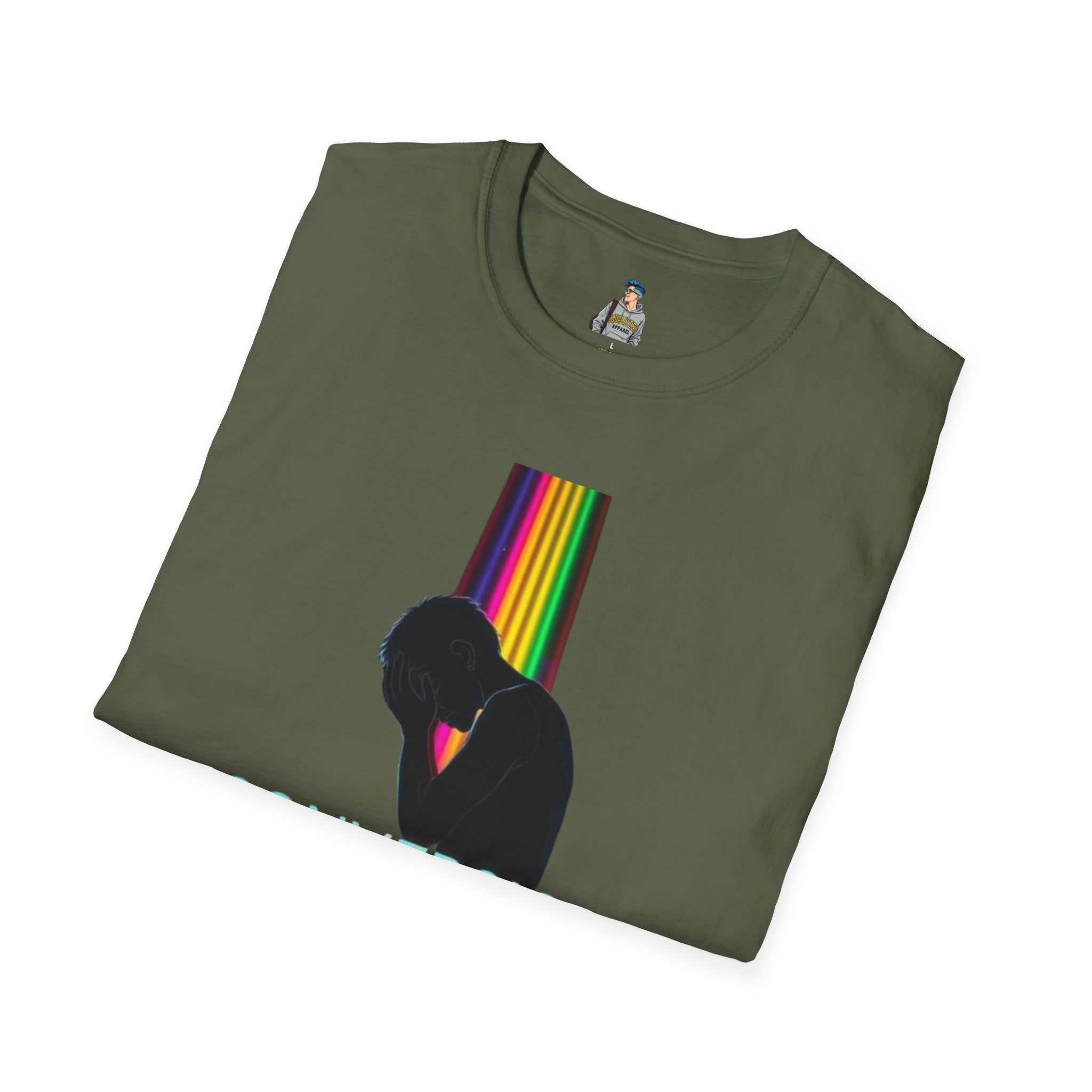 Unisex Softstyle T-Shirt - LGBTQ+ Empowerment T-Shirt: Conversion Therapy is Torture & We All Belong