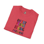 Queer Pride Unisex Softstyle T-Shirt - "Queer People Belong Everywhere"