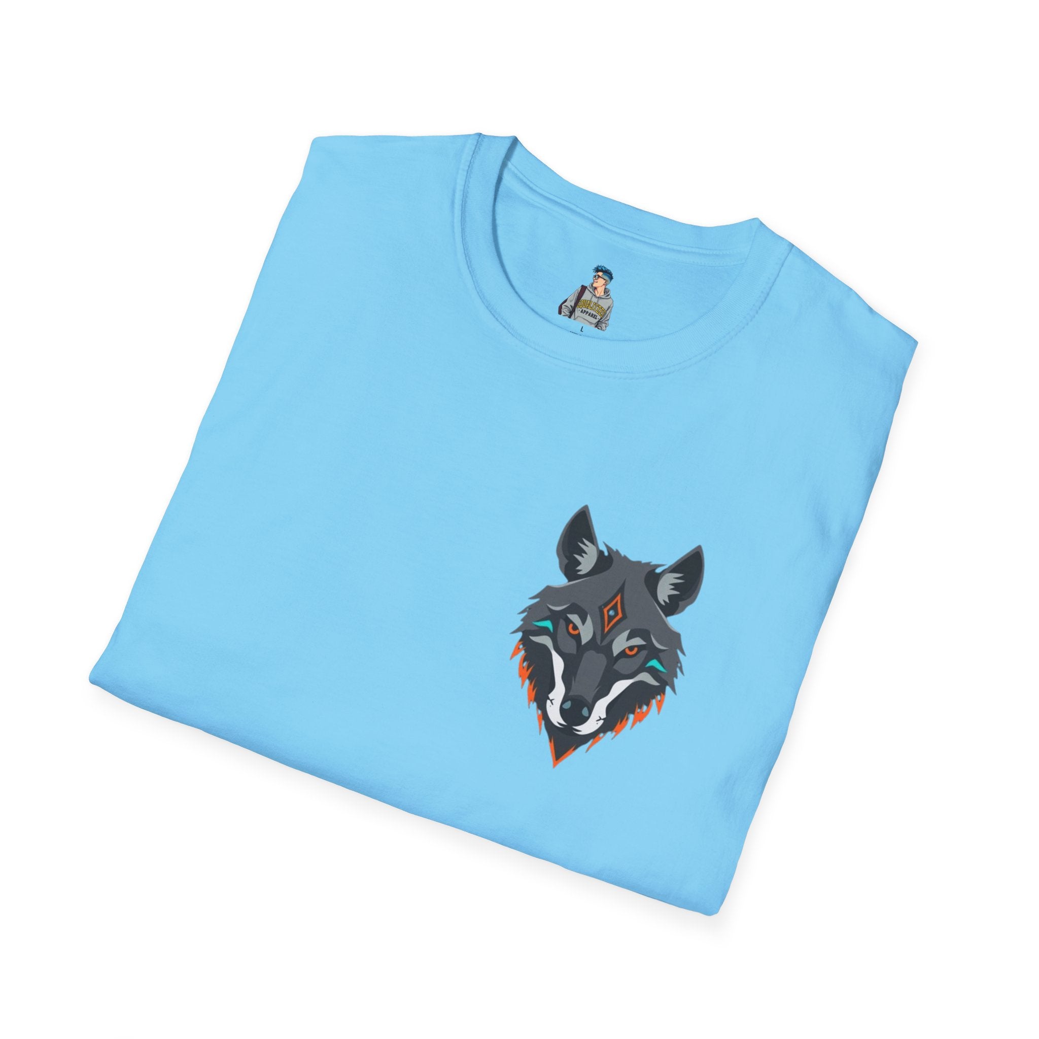 Mystical Wolf Design Unisex Softstyle T-shirt