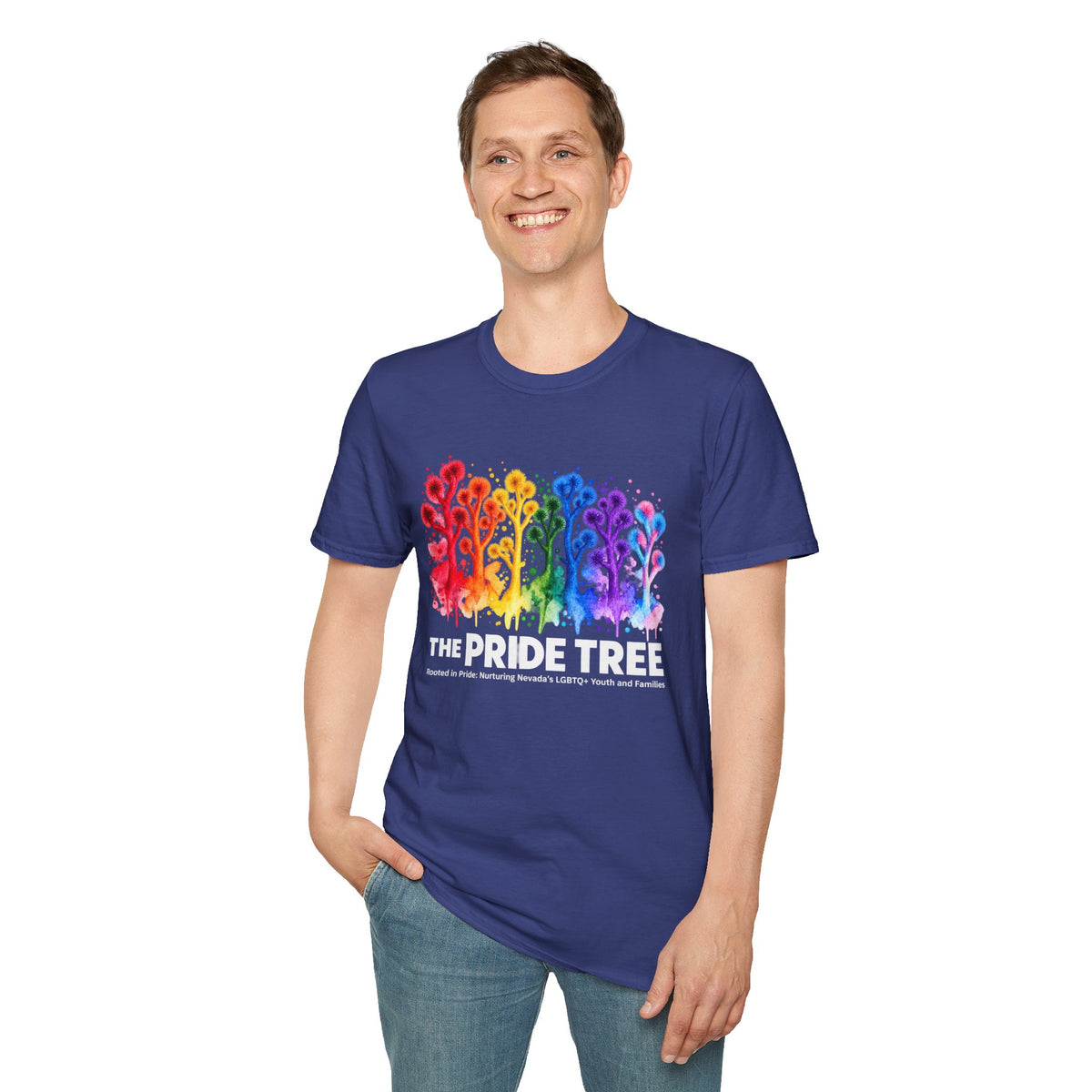 Pride Tree Las Vegas White Text T-shirt