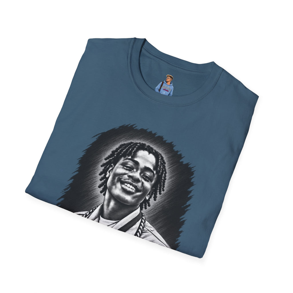 Smiling Portrait Front - In Memory of Pierre Damas Bel T-Shirt