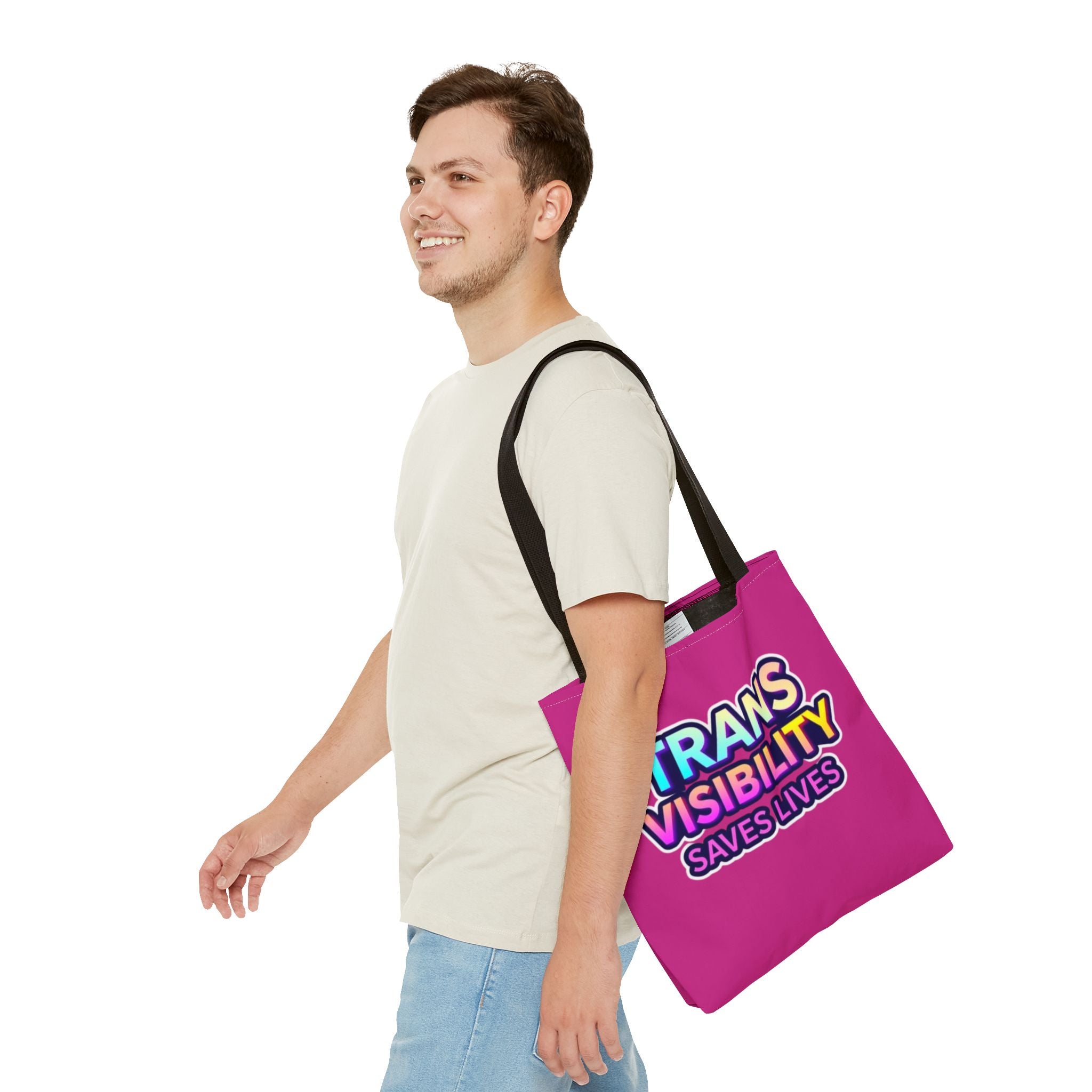 Trans Visibility Saves Lives Tote Bag
