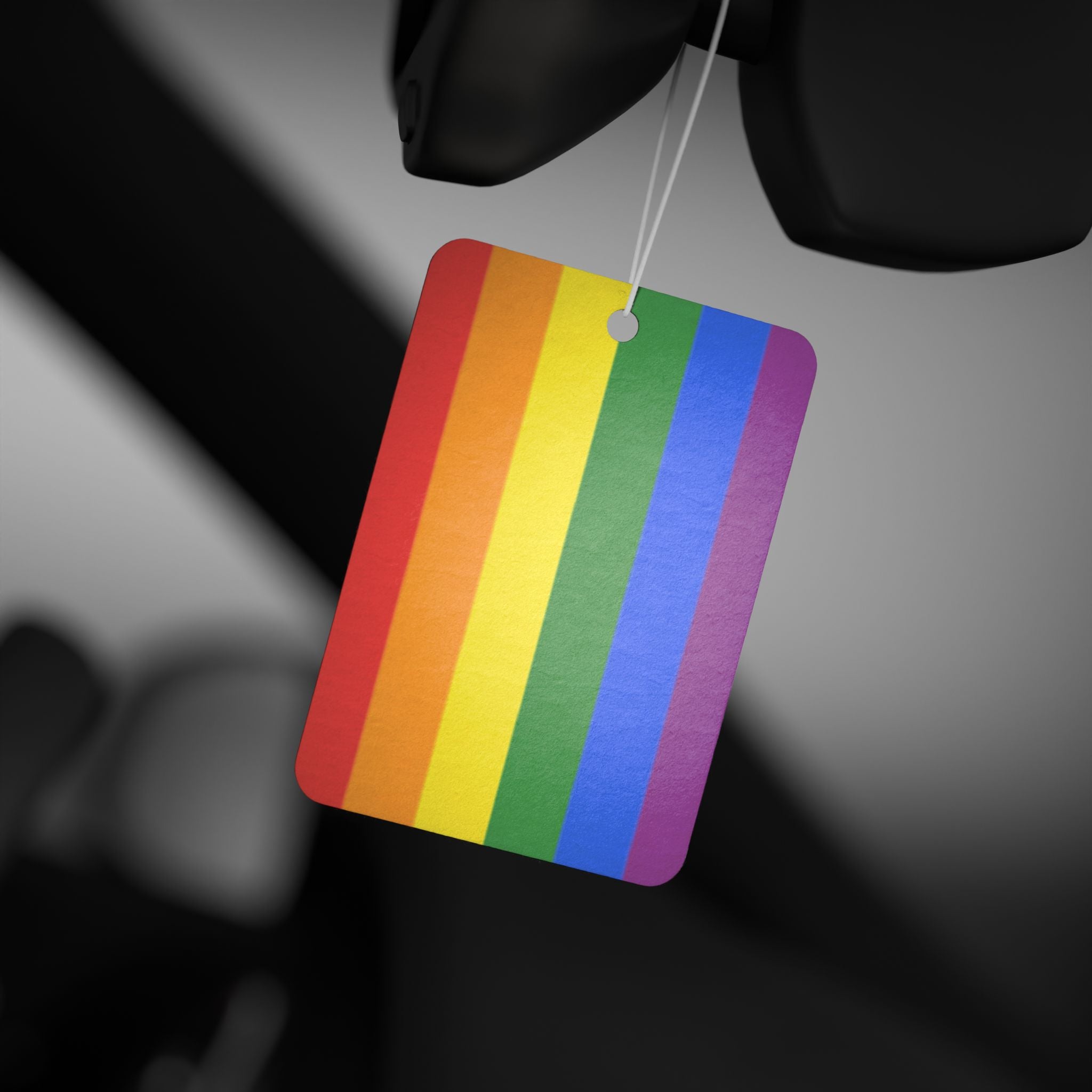 Rainbow Pride Car Air Freshener - Colorful Aromatic Accessory for LGBTQ+ Celebrations