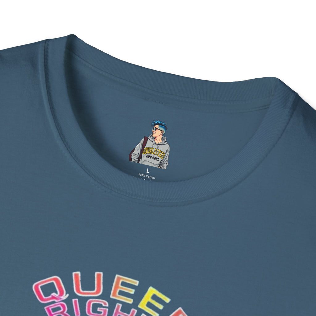 Unisex Softstyle T-Shirt - Queer Rights Are Human Rights Statement Tee