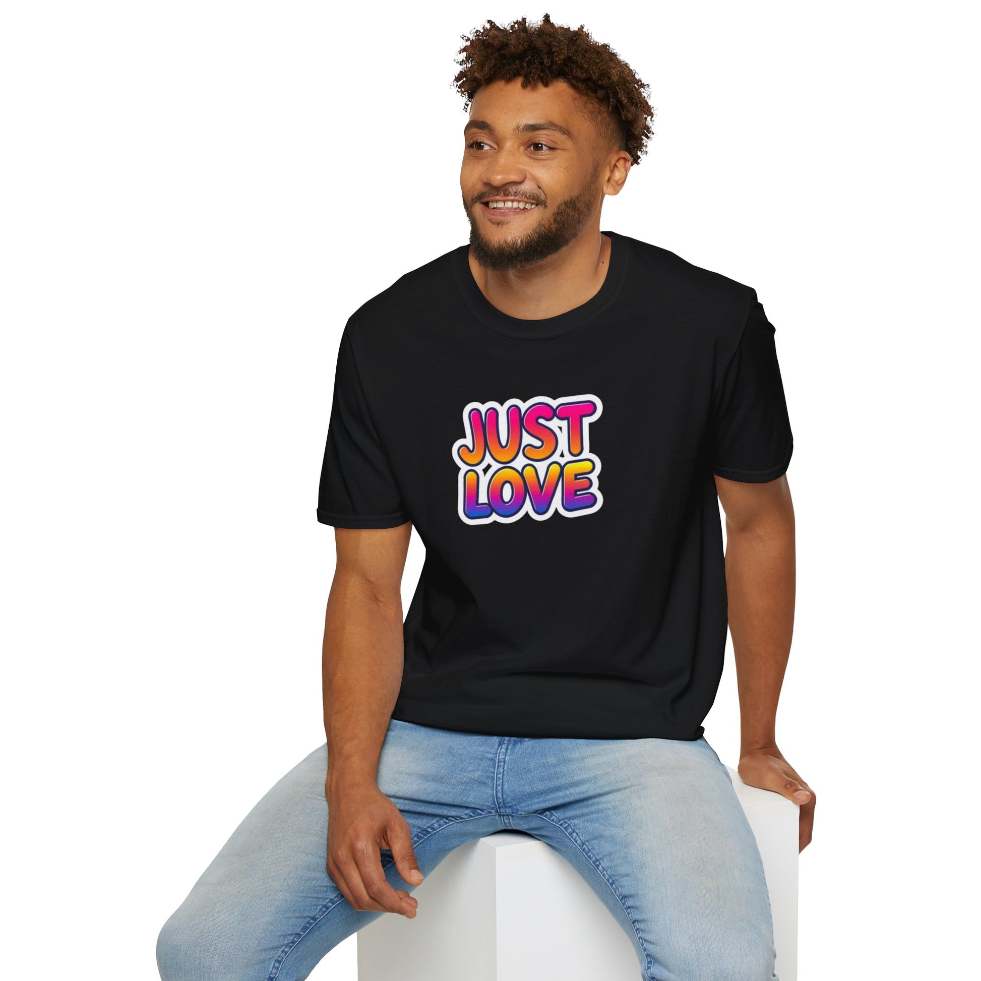 Just Love Unisex Softstyle T-Shirt | Perfect for Pride, Anniversaries, and Everyday Wear