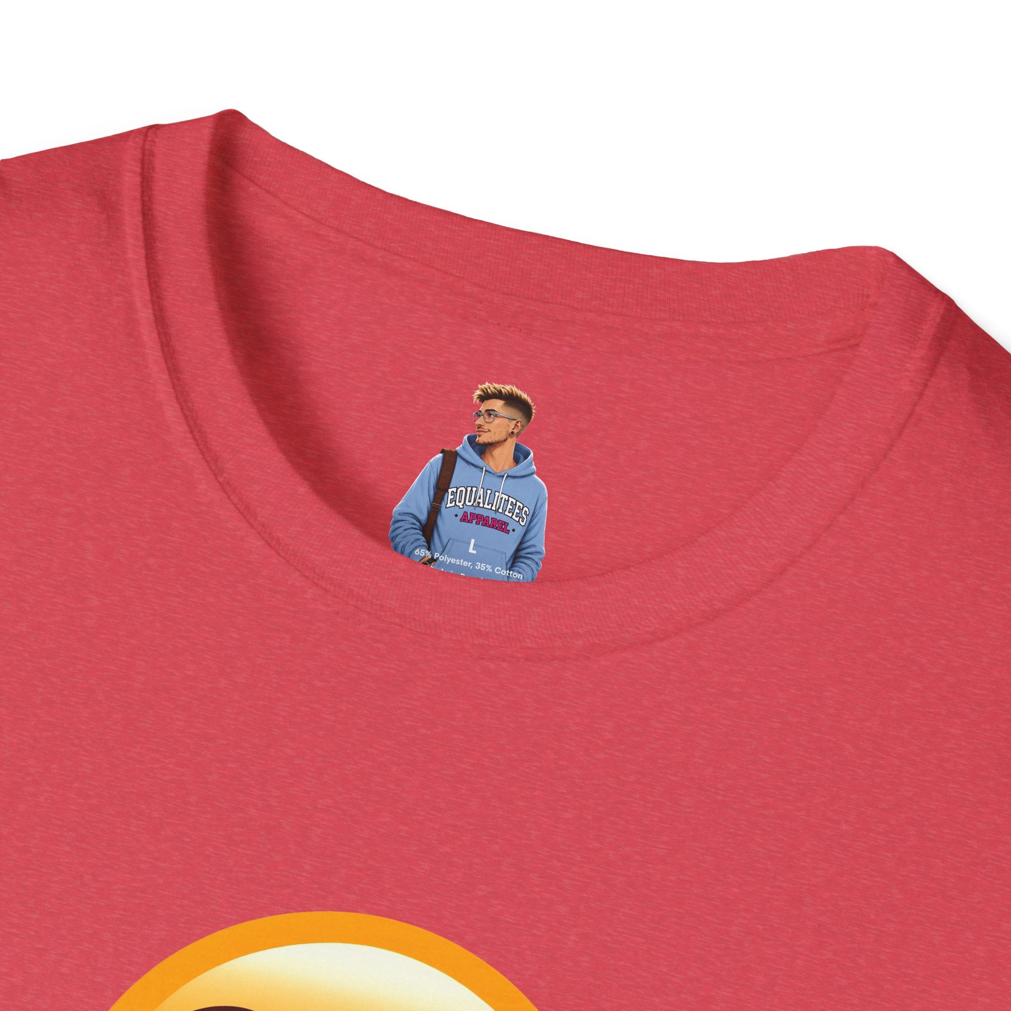 Unisex Softstyle T-Shirt with Eye Roll Emoji | Casual Graphic Tee for Everyday Humor