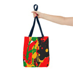 Green, Red Yellow Paint Splatter Tote Bag