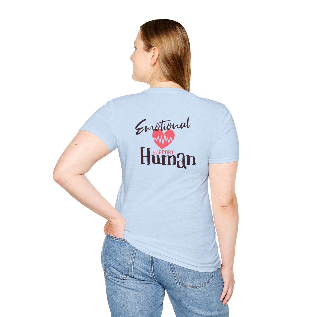Emotional Support Human Free Hugs Unisex Softstyle T-Shirt